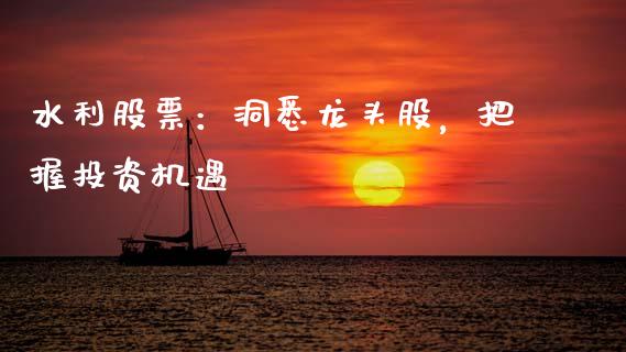 水利股票：洞悉龙头股，把握投资机遇_https://wap.78312.cn_期货开户_第1张