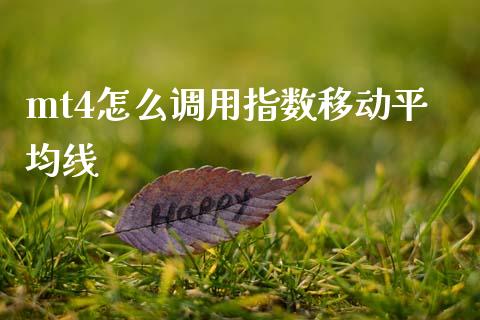 mt4怎么调用指数移动平均线_https://wap.78312.cn_财经新闻_第1张