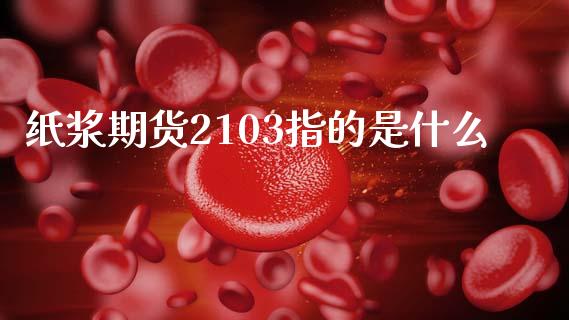 纸浆期货2103指的是什么_https://wap.78312.cn_财经新闻_第1张