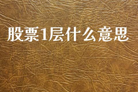 股票1层什么意思_https://wap.78312.cn_全球市场_第1张