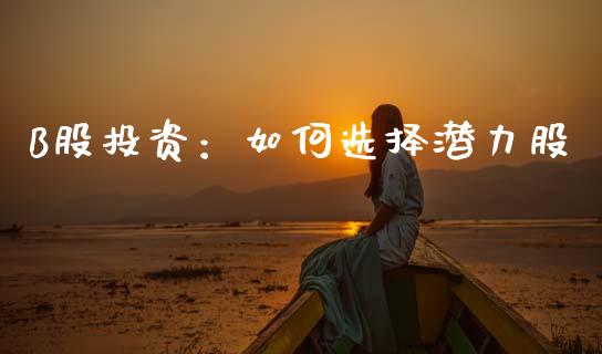 B股投资：如何选择潜力股_https://wap.78312.cn_债券资讯_第1张