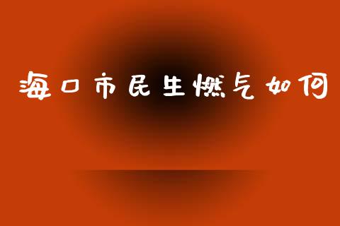 海口市民生燃气如何_https://wap.78312.cn_期货开户_第1张