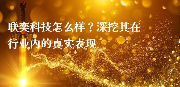 联奕科技怎么样？深挖其在行业内的真实表现_https://wap.78312.cn_债券资讯_第1张