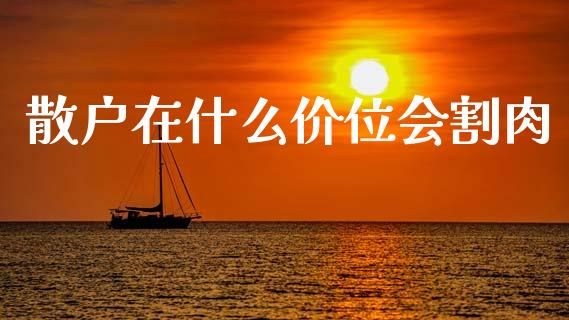 散户在什么价位会割肉_https://wap.78312.cn_财经新闻_第1张