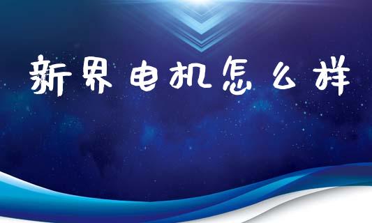 新界电机怎么样_https://wap.78312.cn_财经新闻_第1张