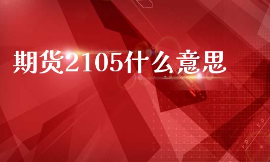 期货2105什么意思_https://wap.78312.cn_金融监管_第1张