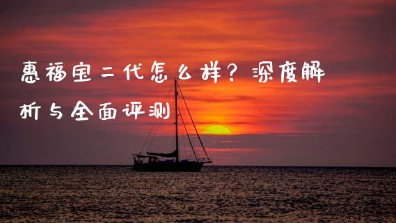 惠福宝二代怎么样？深度解析与全面评测_https://wap.78312.cn_全球市场_第1张