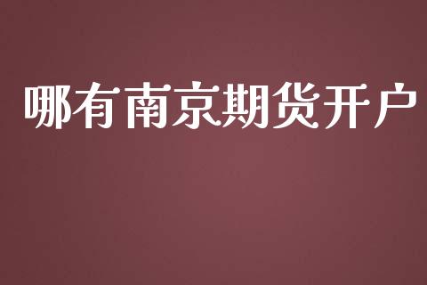 哪有南京期货开户_https://wap.78312.cn_财经新闻_第1张
