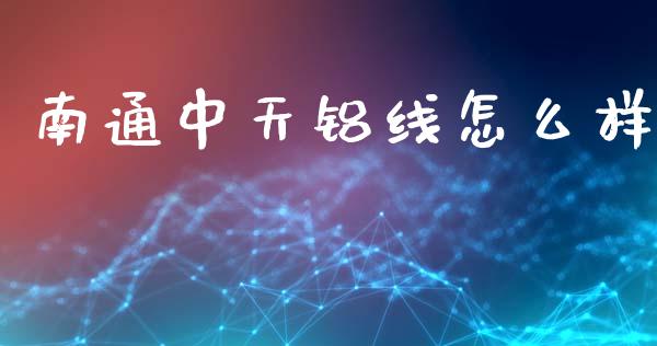 南通中天铝线怎么样_https://wap.78312.cn_财经新闻_第1张