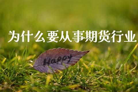 为什么要从事期货行业_https://wap.78312.cn_期货开户_第1张