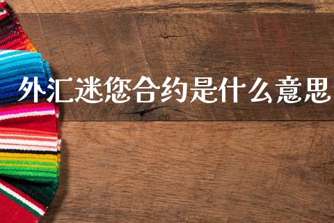 外汇迷您合约是什么意思_https://wap.78312.cn_债券资讯_第1张