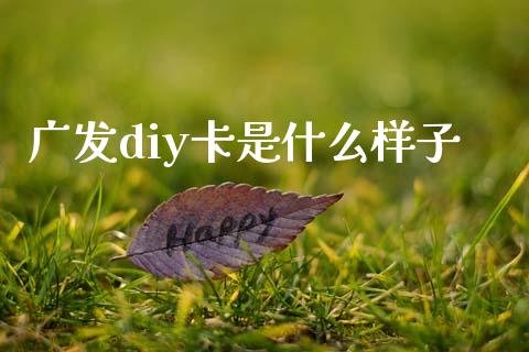 广发diy卡是什么样子_https://wap.78312.cn_外汇交易_第1张