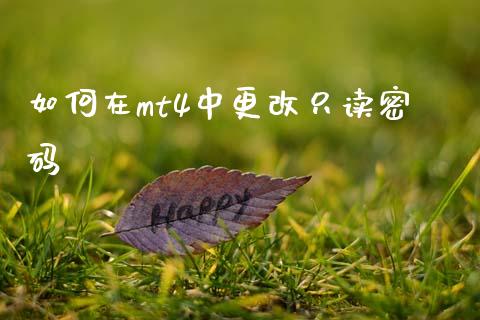 如何在mt4中更改只读密码_https://wap.78312.cn_债券资讯_第1张