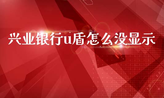 兴业银行u盾怎么没显示_https://wap.78312.cn_金融监管_第1张