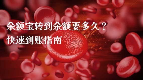 余额宝转到余额要多久？ 快速到账指南_https://wap.78312.cn_金融监管_第1张