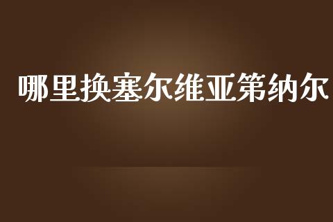 哪里换塞尔维亚第纳尔_https://wap.78312.cn_全球市场_第1张