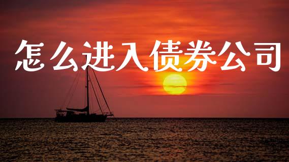 怎么进入债券公司_https://wap.78312.cn_财经新闻_第1张