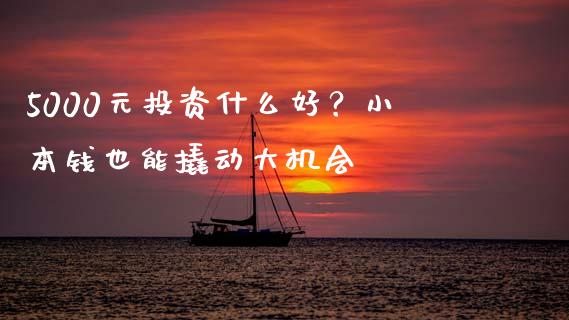 5000元投资什么好？小本钱也能撬动大机会_https://wap.78312.cn_外汇交易_第1张
