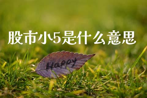 股市小5是什么意思_https://wap.78312.cn_全球市场_第1张