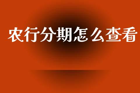 农行分期怎么查看_https://wap.78312.cn_财经新闻_第1张