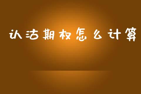 认沽期权怎么计算_https://wap.78312.cn_债券资讯_第1张