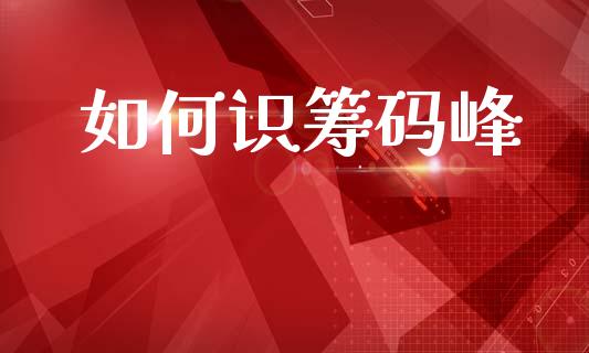 如何识筹码峰_https://wap.78312.cn_债券资讯_第1张