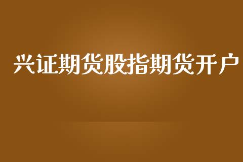 兴证期货股指期货开户_https://wap.78312.cn_财经新闻_第1张