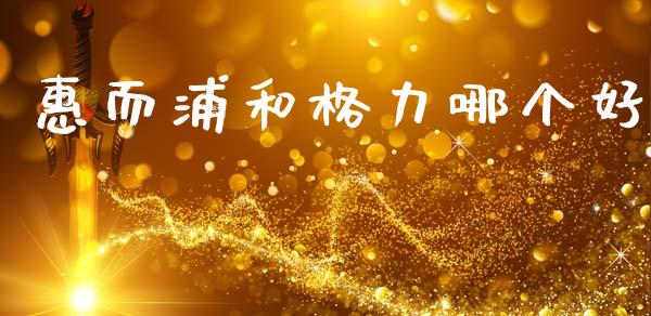 惠而浦和格力哪个好_https://wap.78312.cn_期货开户_第1张