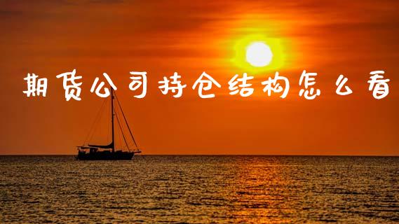 期货公司持仓结构怎么看_https://wap.78312.cn_债券资讯_第1张