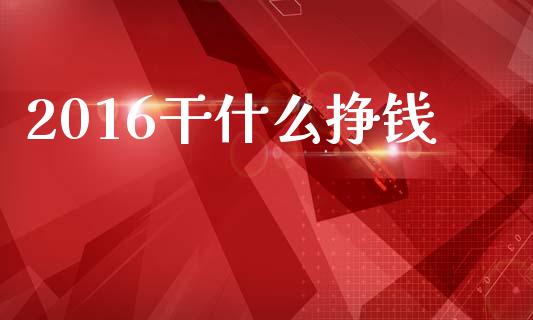 2016干什么挣钱_https://wap.78312.cn_财经新闻_第1张