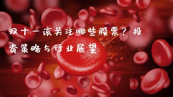 双十一该关注哪些股票？投资策略与行业展望_https://wap.78312.cn_全球市场_第1张