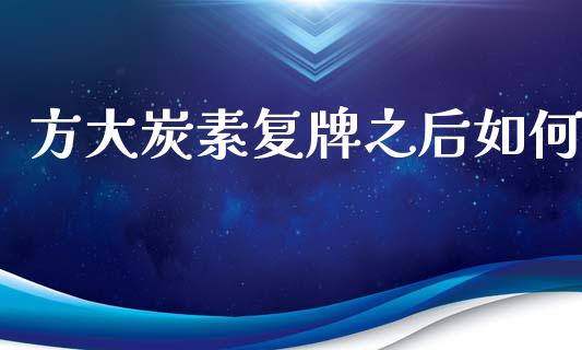 方大炭素复牌之后如何_https://wap.78312.cn_全球市场_第1张