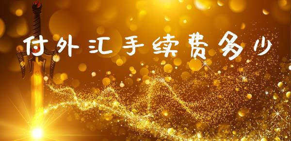 付外汇手续费多少_https://wap.78312.cn_金融监管_第1张