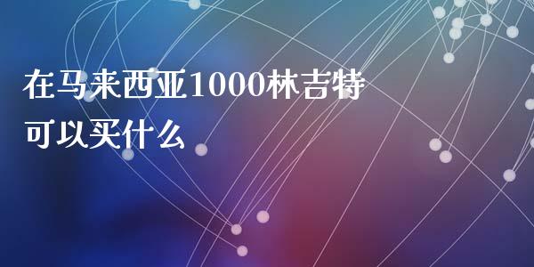 在马来西亚1000林吉特可以买什么_https://wap.78312.cn_外汇交易_第1张