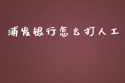 浦发银行怎么打人工_https://wap.78312.cn_财经新闻_第1张
