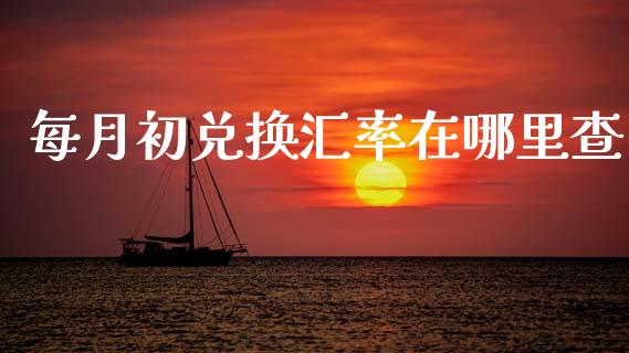 每月初兑换汇率在哪里查_https://wap.78312.cn_金融监管_第1张