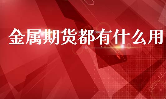 金属期货都有什么用_https://wap.78312.cn_全球市场_第1张