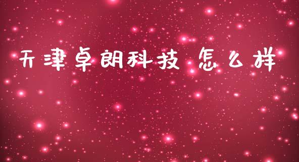 天津卓朗科技 怎么样_https://wap.78312.cn_金融监管_第1张