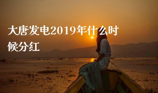 大唐发电2019年什么时候分红_https://wap.78312.cn_期货开户_第1张