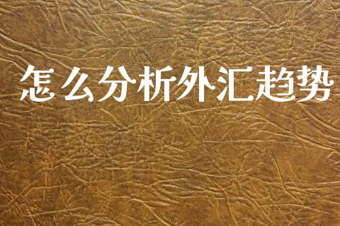 怎么分析外汇趋势_https://wap.78312.cn_金融监管_第1张