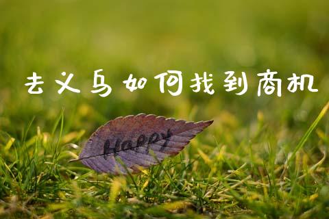 去义乌如何找到商机_金融监管_第1张_期货开户_金融监管_外汇交易_债券资讯_全球市场_财经新闻 去义乌如何找到商机_https://wap.78312.cn_金融监管_第1张