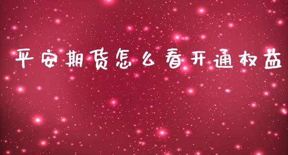 平安期货怎么看开通权益_https://wap.78312.cn_财经新闻_第1张
