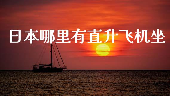 日本哪里有直升飞机坐_https://wap.78312.cn_外汇交易_第1张