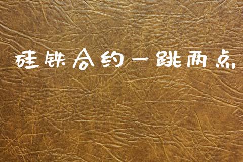 硅铁合约一跳两点_https://wap.78312.cn_期货开户_第1张
