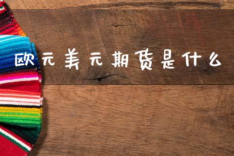 欧元美元期货是什么_https://wap.78312.cn_债券资讯_第1张