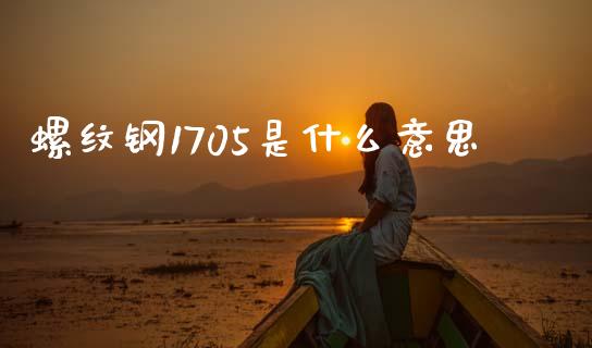 螺纹钢1705是什么意思_https://wap.78312.cn_外汇交易_第1张